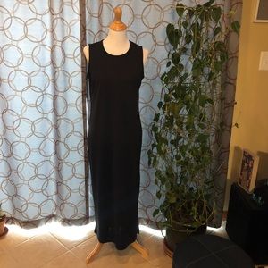 Kathy Ireland Black Sleeveless Maxi Dress Size Medium